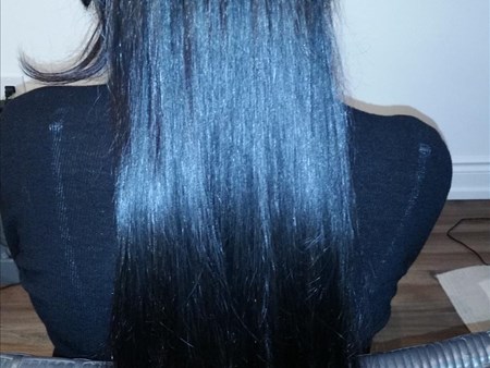 How do hair extensions look like inside the hair? 5576 how do hot fusion hair extensions look like inside the 2