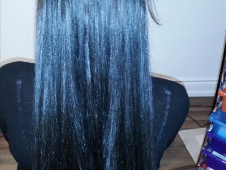 How do hair extensions look like inside the hair? 5576 how do hot fusion hair extensions look like inside the 3